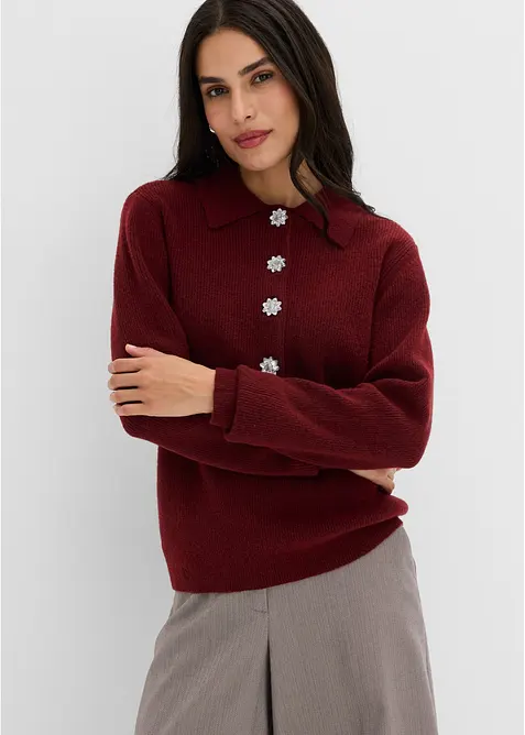 Pologenser med ullandel, bonprix