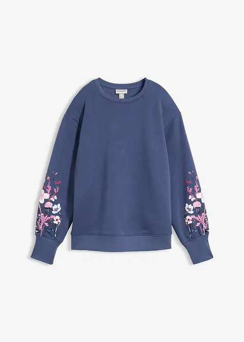 Sweatshirt i bomullsmiks, bonprix