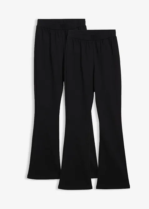 Varmende, utsvingt leggings (2-pack), bonprix
