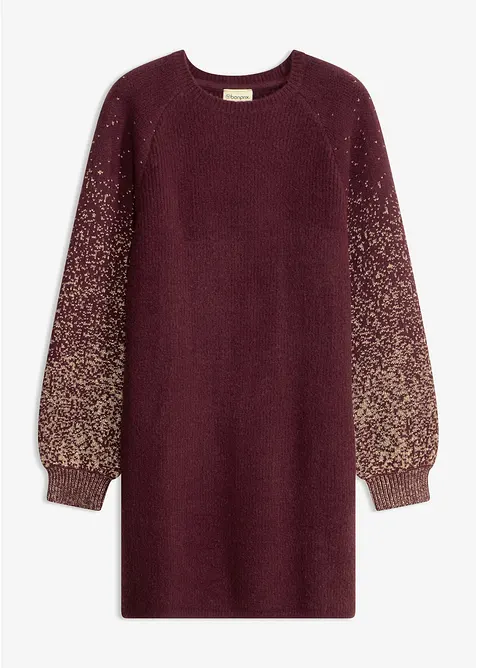 Strikkekjole med glittereffekt, bonprix