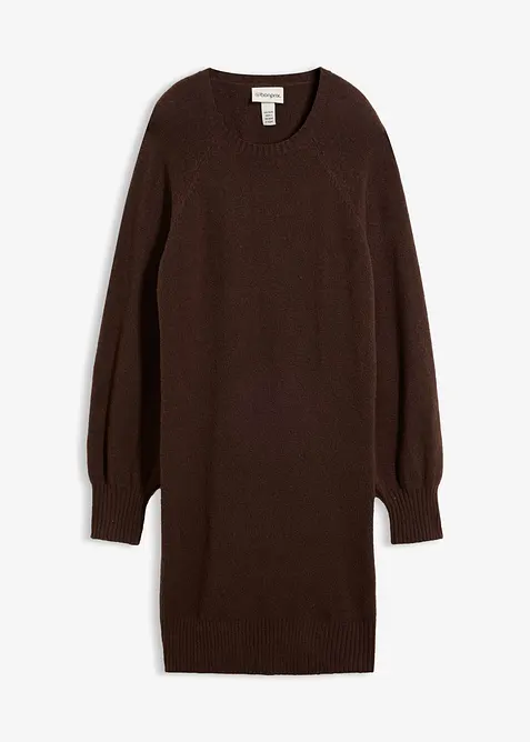 Kort, strikket kjole, bonprix