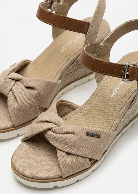Kilesandaler i baststil fra Tom Tailor, Tom Tailor