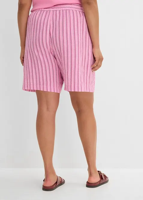 Pull on-shorts i 100% bomullsmusselin, bonprix