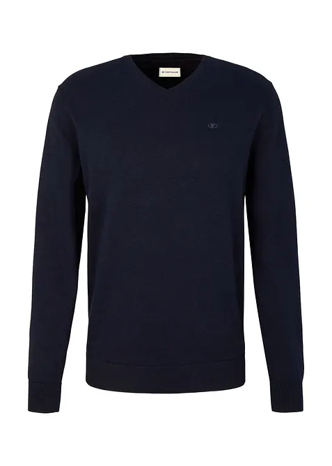 Finstrikket genser i 100% bomull fra Tom Tailor, Tom Tailor