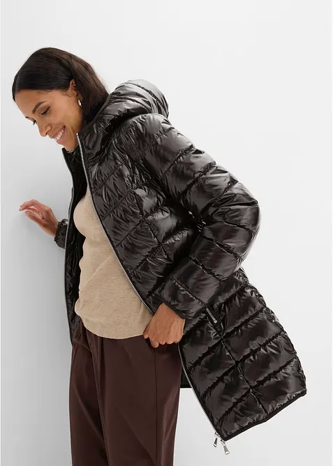 Vattert jakke i metallic-look, bonprix