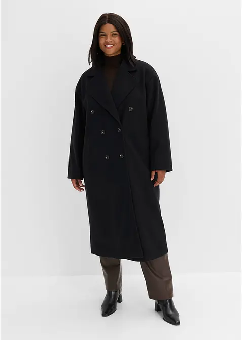 Oversized k&aring;pe i ullstil, bonprix