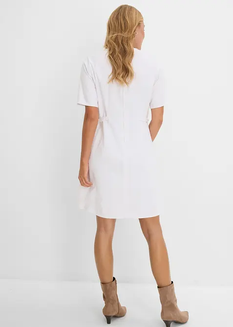 Jeanskjole av bomull med stretch, bonprix