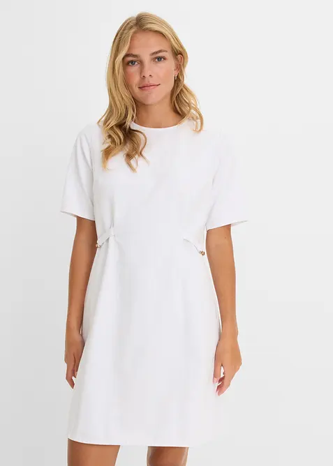Jeanskjole av bomull med stretch, bonprix