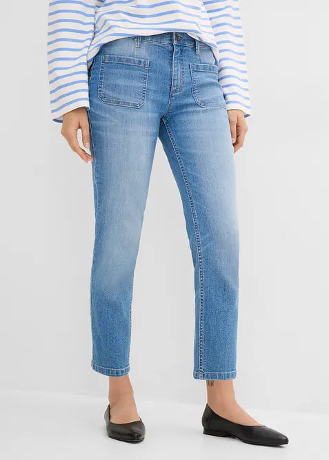 Slim fit-jeans, high waist, cropped, bonprix