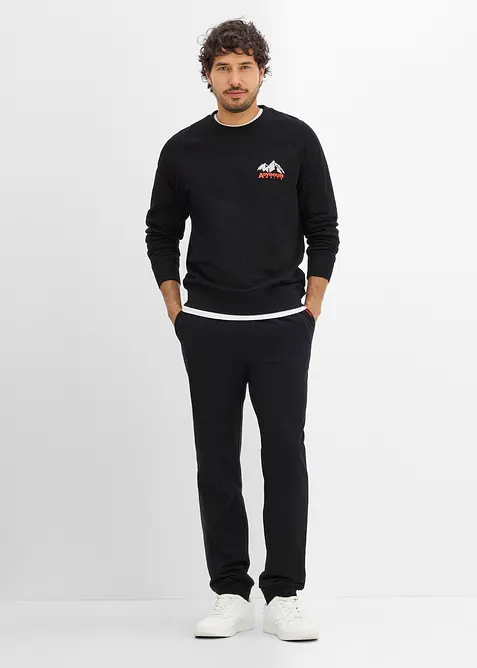 Joggebukse i 100% &oslash;kologisk bomull, bonprix