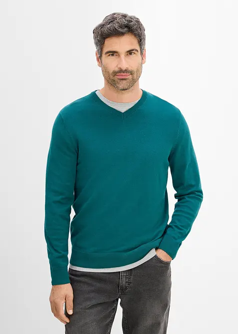 Finstrikket genser i regular fit, bonprix
