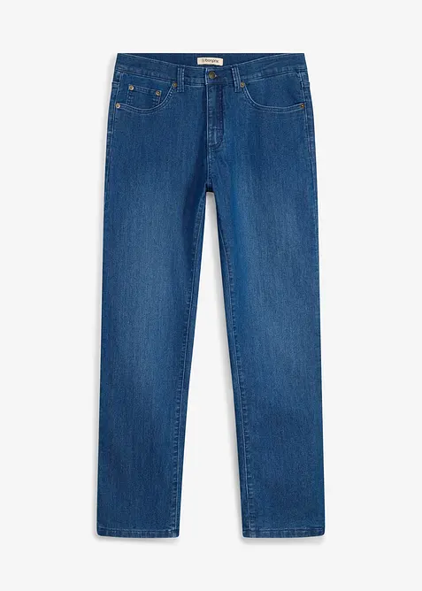 Classic fit jeans med varmende jerseyf&ocirc;r, straight, bonprix
