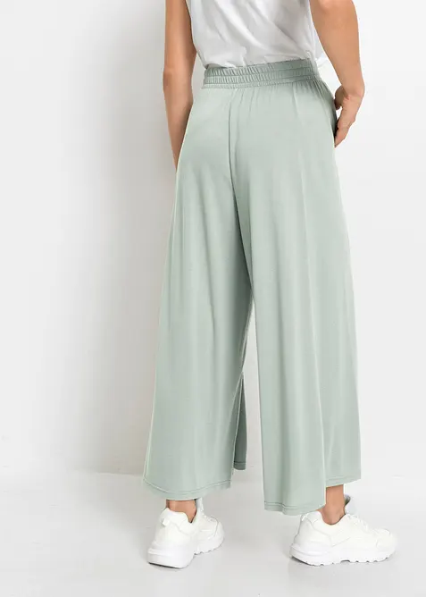 Culotte i jersey med vide ben, bonprix