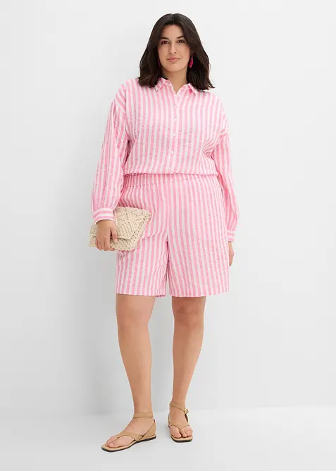 Musselin-shorts i 100% bomull, bonprix