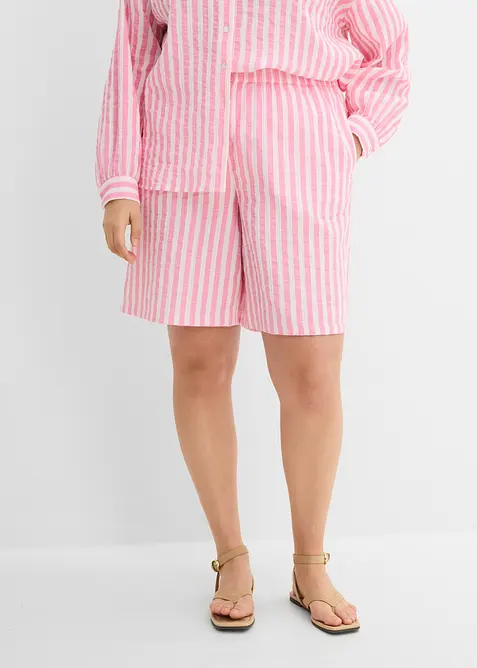 Musselin-shorts i 100% bomull, bonprix