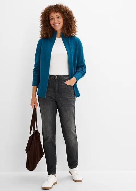 Cardigan i 100% &oslash;kologisk bomull, bonprix