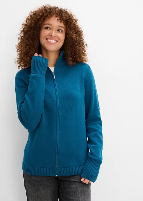 Cardigan i 100% &oslash;kologisk bomull, bonprix