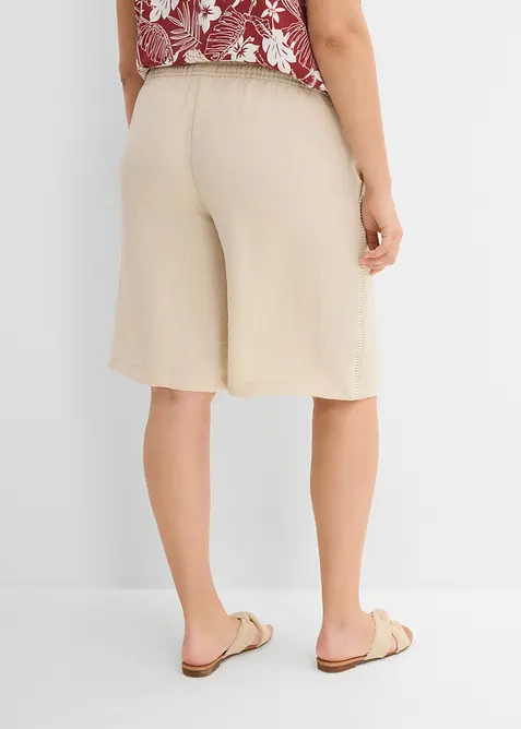 Pull on-bermudashorts i viskoseblanding, bonprix