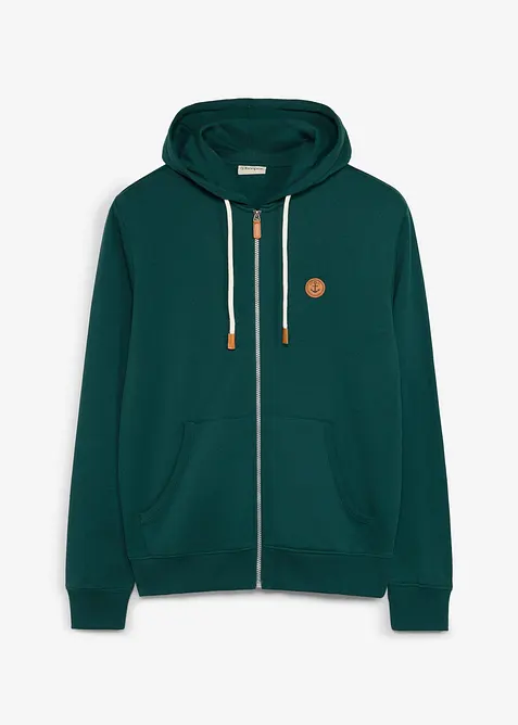 Hettejakke med detaljer i imitert skinn, bonprix