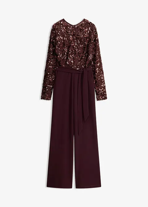 Jumpsuit med paljettbroderi, bonprix