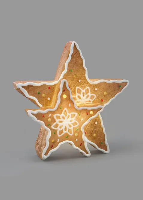 LED-stjerne i pepperkakedesign, bonprix