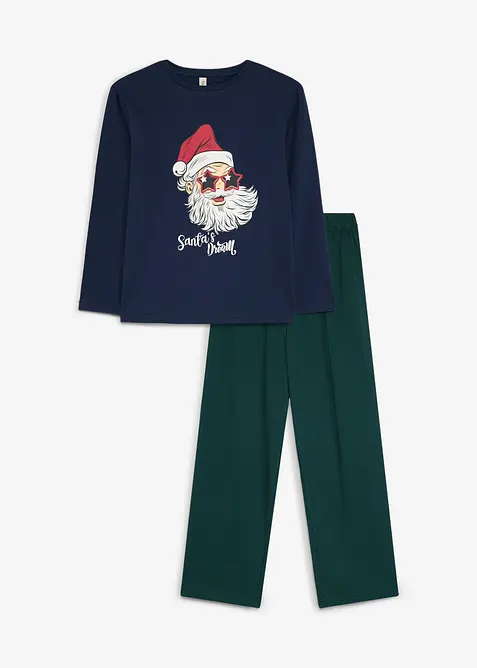 Pyjamas i myk, &oslash;kologisk bomull, bonprix