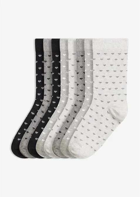 Sokker med &oslash;kologisk bomull (8-pack), bonprix