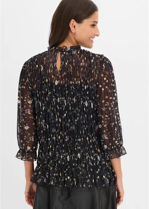 Bluse i lett mesh, bonprix