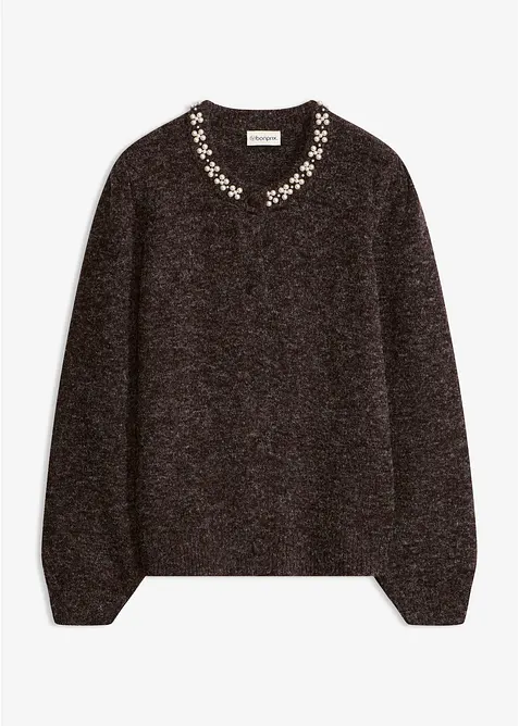 Cardigan med puffermer, bonprix