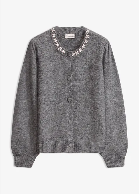 Cardigan med puffermer, bonprix