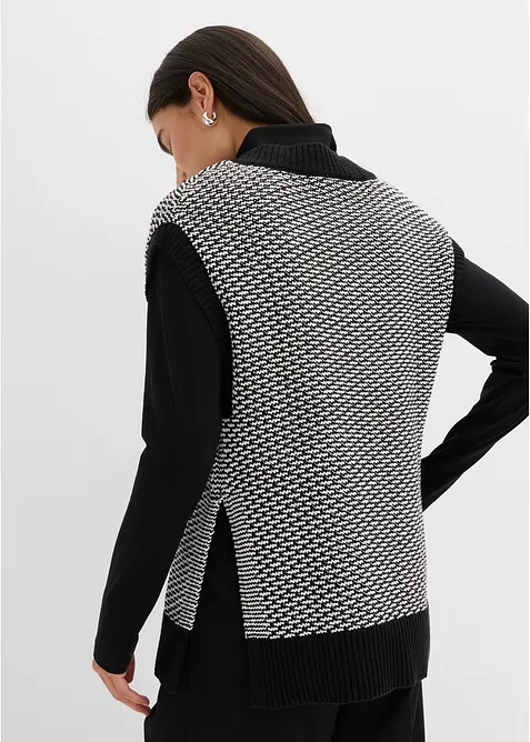 Oversized, strikket vest, bonprix