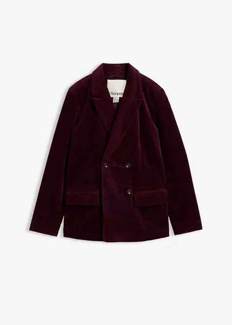 Blazer i kordfl&oslash;yel, bonprix