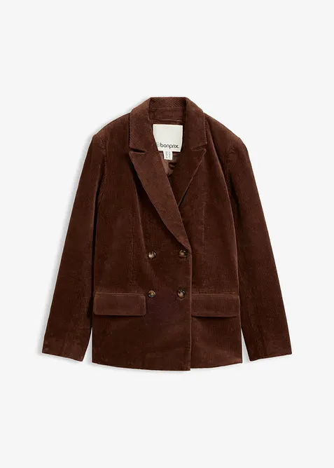 Blazer i kordfl&oslash;yel, bonprix