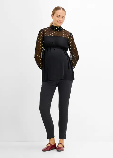 Festlig mammabluse med transparente ermer, bonprix