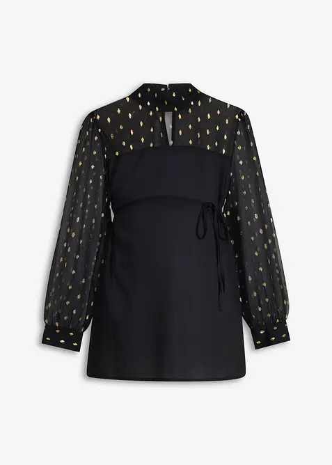 Festlig mammabluse med transparente ermer, bonprix
