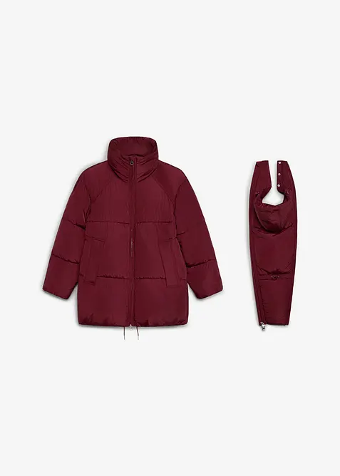 Varmt vattert 3-i-1-puffer-mammajakke med innsats for baby, bonprix