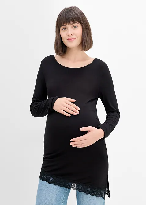 Elegant mammatopp med blonde i falden, bonprix