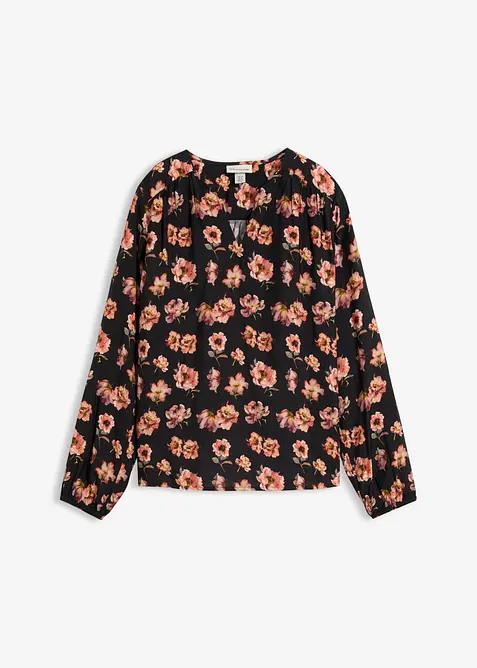 Bluse i lett viskosemiks, bonprix