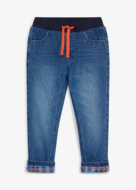 Varmende regular Fit-jeans med jerseyf&ocirc;r, Straight, Lurchi