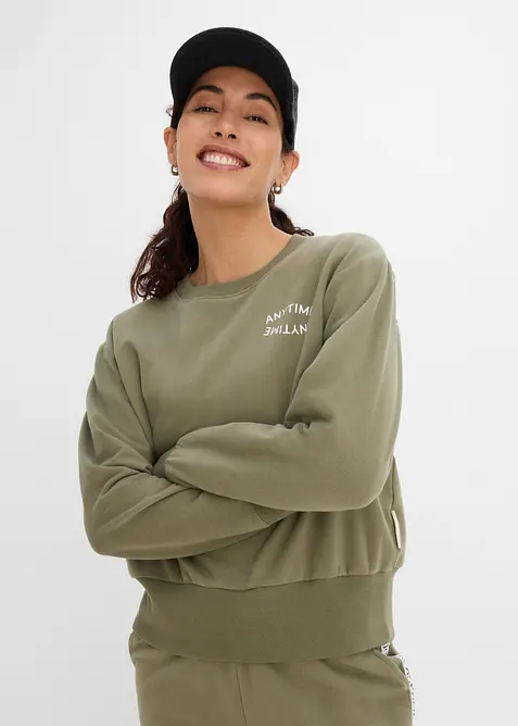 Myk sweatshirt med bomull, bonprix