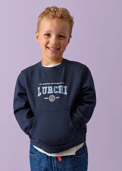 Lurchi sweatshirt i myk, &oslash;kologisk bomull, Lurchi