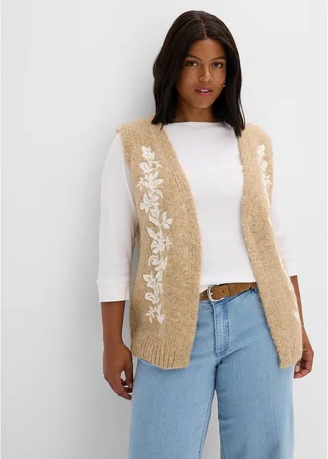 Strikket vest, bonprix