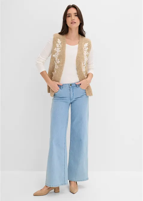 Strikket vest, bonprix