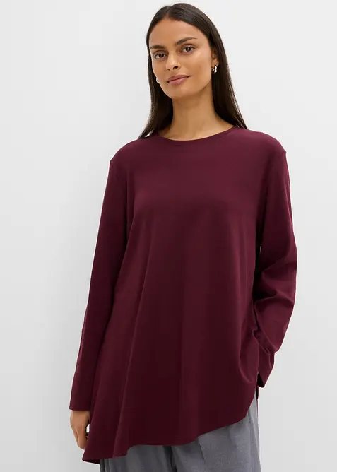 Asymmetrisk topp i 100% bomull, bonprix