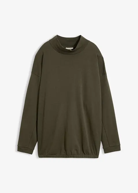 Sweatshirt med flaggermusermer av &oslash;kologisk bomullsmiks, bonprix