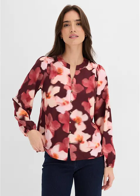 Bluse i strukturert krepp, bonprix