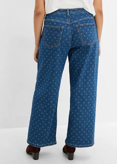 Wide leg jeans, mid waist, bonprix