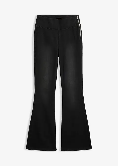 Varmende, high waist jeggings med komfortlinning, bonprix