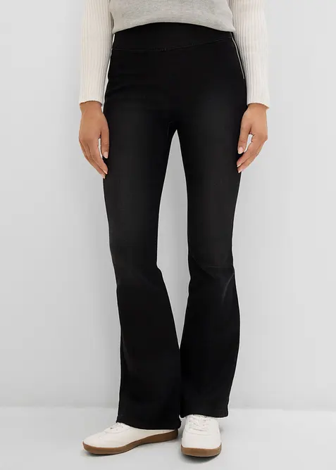 Varmende, high waist jeggings med komfortlinning, bonprix