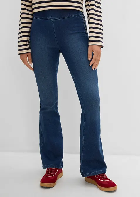 Varmende, high waist jeggings med komfortlinning, bonprix